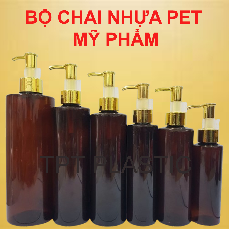 SET CHAI NHỰA MỸ PHẨM VAI NGANG