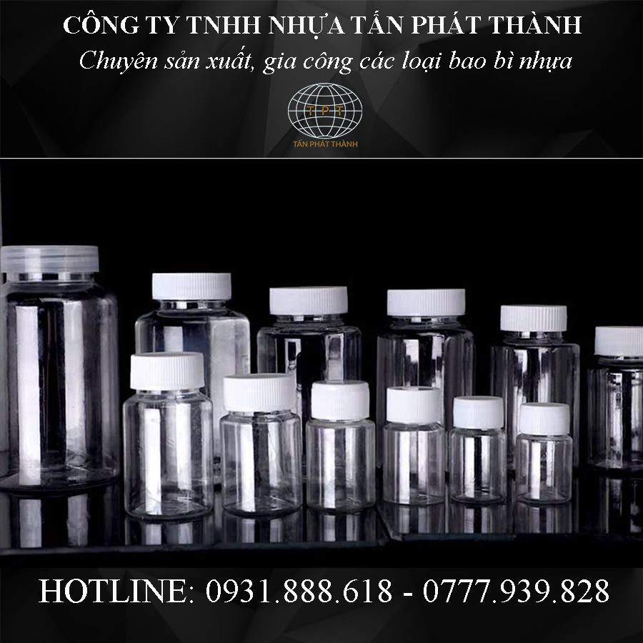HỦ DƯỢC NHỰA TRẮNG TRONG