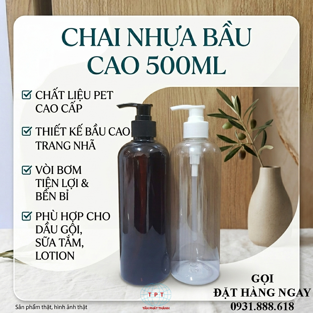 CHAI BẦU CAO 500ML